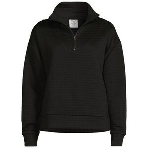 3/25$💥 Sage Collective Dimensional Quarter Zip Pullover black Women Small